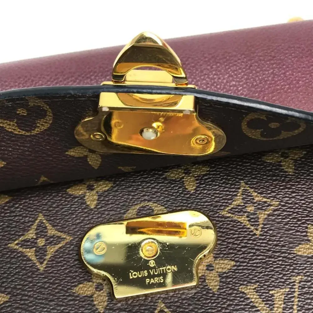 LOUIS VUITTON Brown Monogram Leather Shoulder Bag
